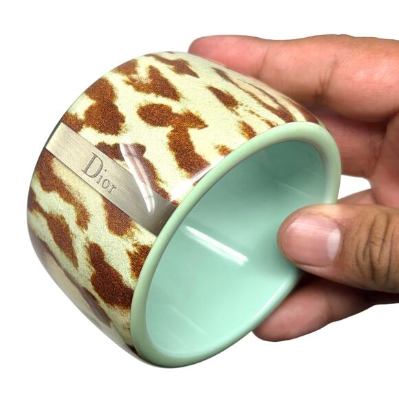 Dior Leopard-Print Cuff Bracelet - Picture 5 of 12